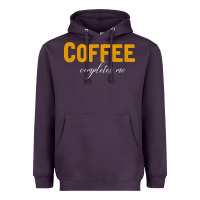 Plum Coffee Completes Me Heavyweight Hoodie - Bettercallsaul