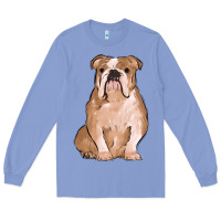 Colony Blue bulldog Long Sleeve Tee - MaliasSmallBusiness
