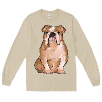 Mushroom bulldog Long Sleeve Tee - MaliasSmallBusiness