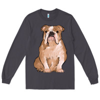 Smoke bulldog Long Sleeve Tee - MaliasSmallBusiness