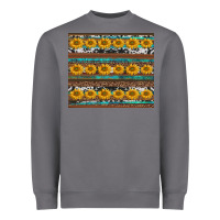 Storm sunflowers leopard cowhide turquoise Heavyweight Sweatshirt - BarkalooDesign