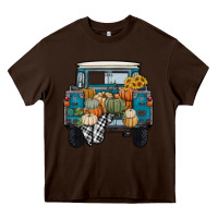 Chocolate Brown pumpkin truck Heavy Core Tee - RanaPortraitStore