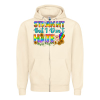 Sandshell LGBTQ+ Straight But I Don't Hate Zipper Hoodie - BundleAndBundleShop