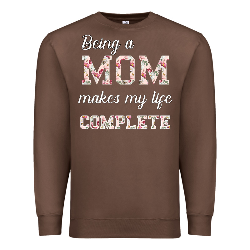 Being A Mom Makes My Life Complete For Dark Premium Sweatshirt by Bettercallsaul | Teevron