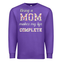 Purple Being A Mom Makes My Life Complete For dark Premium Sweatshirt - Bettercallsaul