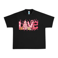 Love Pink Christmas Tree Cake Urban Heavy Tee | Teevron