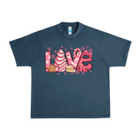 Midnight Navy love pink christmas tree cake Urban Heavy Tee - Jasminsmagicworld