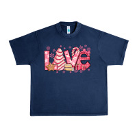 Navy love pink christmas tree cake Urban Heavy Tee - Jasminsmagicworld