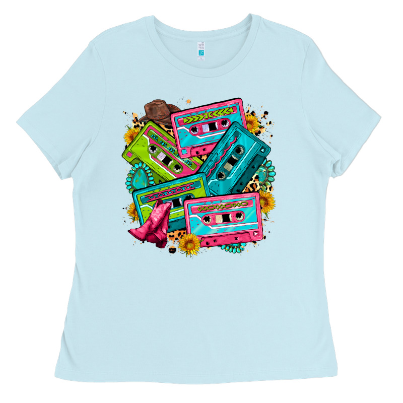 90's Country Cassette Tapes Ladies Tee by Zillion Design Studio | Teevron