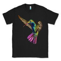 Black Flying Ruby Throated Hummingbird Classic Tee - LillyAllenDesigns