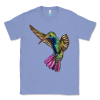 Colony Blue Flying Ruby Throated Hummingbird Classic Tee - LillyAllenDesigns