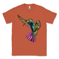 Copper Flying Ruby Throated Hummingbird Classic Tee - LillyAllenDesigns