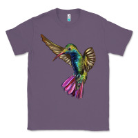 Lavender Flying Ruby Throated Hummingbird Classic Tee - LillyAllenDesigns