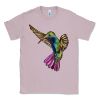 Lilac Flying Ruby Throated Hummingbird Classic Tee - LillyAllenDesigns