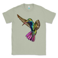 Matcha Flying Ruby Throated Hummingbird Classic Tee - LillyAllenDesigns