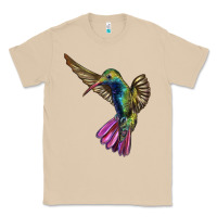 Mushroom Flying Ruby Throated Hummingbird Classic Tee - LillyAllenDesigns