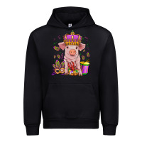 Black mardi gras pig Urban Hoodie - OliviaCreatesArt
