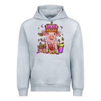 Heather Grey mardi gras pig Urban Hoodie - OliviaCreatesArt