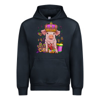 Navy mardi gras pig Urban Hoodie - OliviaCreatesArt