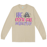 Mushroom he fits me perfectly Long Sleeve Tee - MaliasSmallBusiness