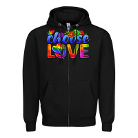 Black Pride LGBTQ+ Choose Love Zipper Hoodie - BundleAndBundleShop