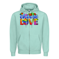 Pride Lgbtq+ Choose Love Zipper Hoodie | Teevron