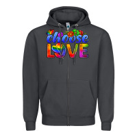 Smoke Pride LGBTQ+ Choose Love Zipper Hoodie - BundleAndBundleShop