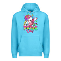 Ocean Blue Pride Day LGBTQ+ Premium Hoodie - NancyCooperArtShop
