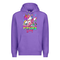 Purple Pride Day LGBTQ+ Premium Hoodie - NancyCooperArtShop