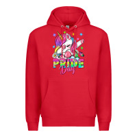 Red Pride Day LGBTQ+ Premium Hoodie - NancyCooperArtShop