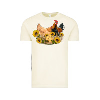 Vintage Arctic western coop animals farm chicken chick rooster sunflowers Vintage Tee - Artiststas