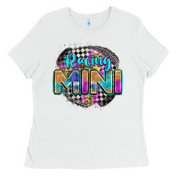 White racing mini Ladies Tee - Zillion Design Studio