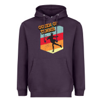 Plum Queen Of Tennis Heavyweight Hoodie - Bettercallsaul
