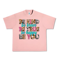 Salmon be kind be true be you Urban Heavy Tee - NancyCooperArtShop