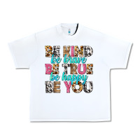 White be kind be true be you Urban Heavy Tee - NancyCooperArtShop