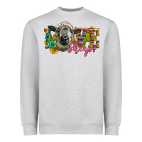 Heather Grey Western Love Sheeps Heavyweight Sweatshirt - LillyAllenDesigns