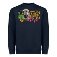 Navy Western Love Sheeps Heavyweight Sweatshirt - LillyAllenDesigns