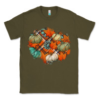 Army Green fall autumn patches Classic Tee - Jasminsmagicworld