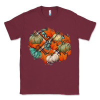 Burgundy fall autumn patches Classic Tee - Jasminsmagicworld