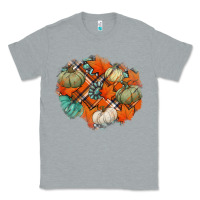 Heather Grey fall autumn patches Classic Tee - Jasminsmagicworld