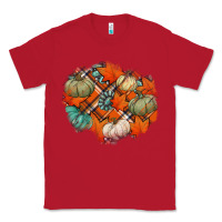Red fall autumn patches Classic Tee - Jasminsmagicworld