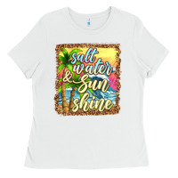 White salt water and sunshine Ladies Tee - texasbilliewilder