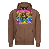 Chestnut Western Papa Bear LGBTQ+ Tumbler Zipper Hoodie - BundleAndBundleShop