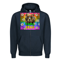 Navy Western Papa Bear LGBTQ+ Tumbler Zipper Hoodie - BundleAndBundleShop
