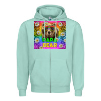 Seafoam Western Papa Bear LGBTQ+ Tumbler Zipper Hoodie - BundleAndBundleShop