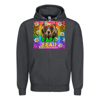 Smoke Western Papa Bear LGBTQ+ Tumbler Zipper Hoodie - BundleAndBundleShop