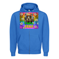 True Royal Western Papa Bear LGBTQ+ Tumbler Zipper Hoodie - BundleAndBundleShop