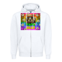 White Western Papa Bear LGBTQ+ Tumbler Zipper Hoodie - BundleAndBundleShop