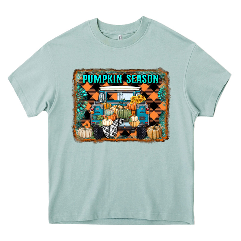 Pumpkin Season Truck Heavy Core Tee by RanaPortraitStore | Teevron