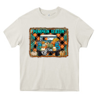 Cream pumpkin season truck Heavy Core Tee - RanaPortraitStore
